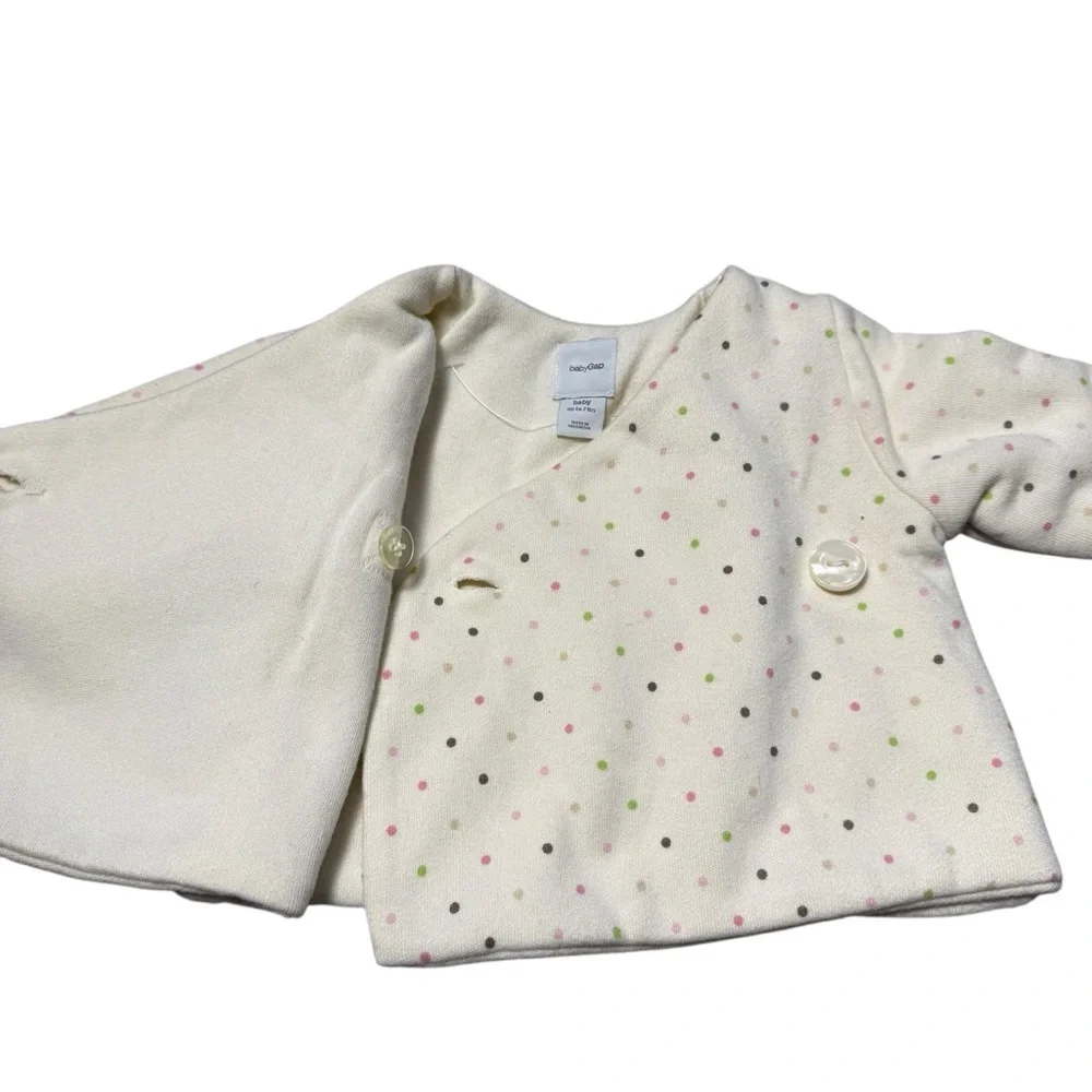 New Baby Gap Crossover Polka Dot Top Size Newborn